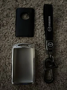 Remote Mazda Keyless Entry RKE Fob Silver Silicone Cover With Wrist Strap - READ - Picture 1 of 1
