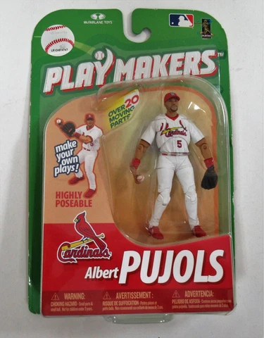 ALBERT PUJOLS McFarlane Playmakers Poseable Action Sports Figure  700 HR  NM Cover