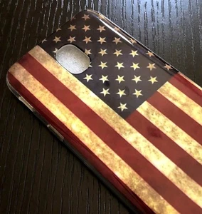 For SAMSUNG GALAXY J7 2018 Versions Hard TPU Rubber Skin Case USA American Flag - Picture 1 of 7