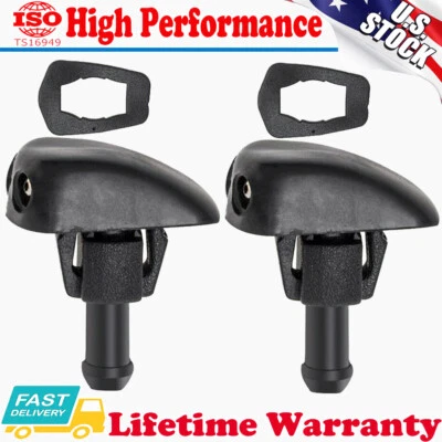 Universal 2 Window Windshield Wiper Nozzle Sprayer Washer Spray Nozzle Sprinkler - Image 1 of 4