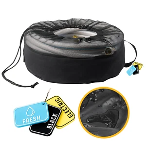 Waterproof RV Hose, Cable & Equipment Storage Utility Bag w/ Rubber Tags - Picture 1 of 9