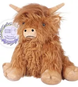 Suzzipals Mucca delle Highlands Peluche Riscaldabile Aromaterapia Sollievo Stress - Foto 1 di 11