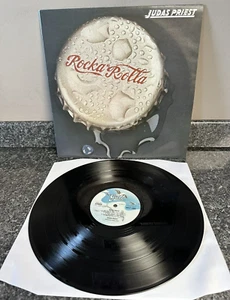 VINYL-LP JUDAS PRIEST ROCKA ROLLA ALBUM UK 1. DRUCKUNG 1974 SCHLUCK. 1005 EX/EX - Bild 1 von 10