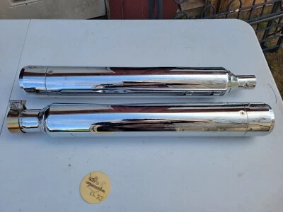 Harley Davidson M8 CVO Touring 18-22 silenciadores cromados tapas puntas Street Glide Foto 1 de 4