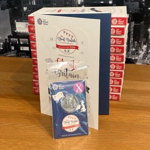 2018 10p Letter Coins X and Album Folder Royal Mint UK New A to Z - Picture 1 of 12