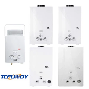 6L 8L 10L 12L 18L Tankless Propane Gas Water Heater On-Demand LPG Water Boiler - Picture 1 of 17