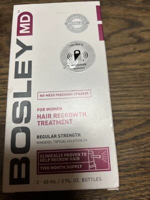 Bosley MD Regular Strength crescimento de cabelo feminino 2 meses fornecimento 2 fl oz 23/07 - Imagem 1 de 2