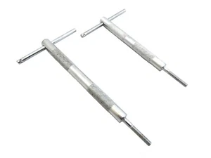 Par de barras en T Lambretta brida magnética caja de cambios extracción de placa final - acero inoxidable - Imagen 1 de 1