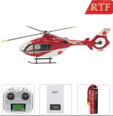 Helicóptero EC135 450 escala tamaño cuatro palas de rotor 6 canales GPS Foto 1 de 4