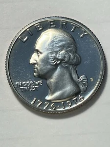 Moneda 25 Cc  San Francisco 1776-1976(doble fecha) Bicentenario Machine doubling - Picture 1 of 5