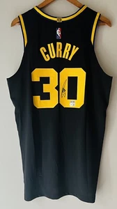 Stephen Curry Signed Warriors Nike ADV Authentic NBA 75 "City" Jersey BAS USASM - Picture 1 of 12