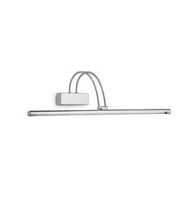 IDEAL LUX BOW AP114 CROMO LED, applique da specchio quadro moderno in metallo - Immagine 1 di 2