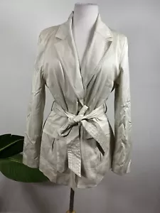 Untuckit For Her Women’s Blazer Beige Career Jacket L Size $70 - Picture 1 of 7