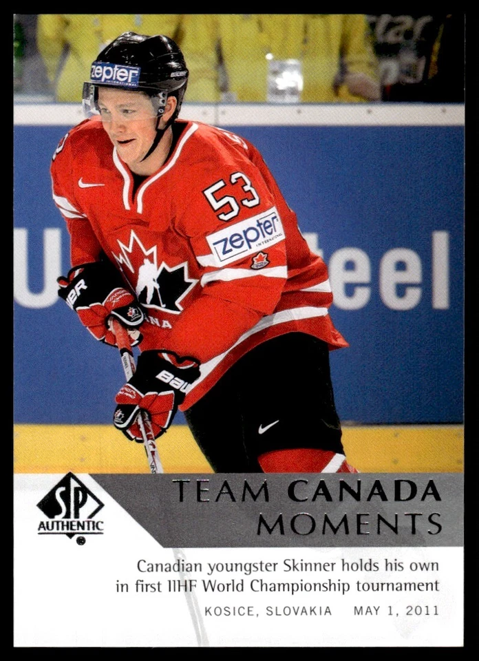2012-13 SP AUTHENTIC MOMENTS Jeff Skinner Canada #197 - Image 1 of 2