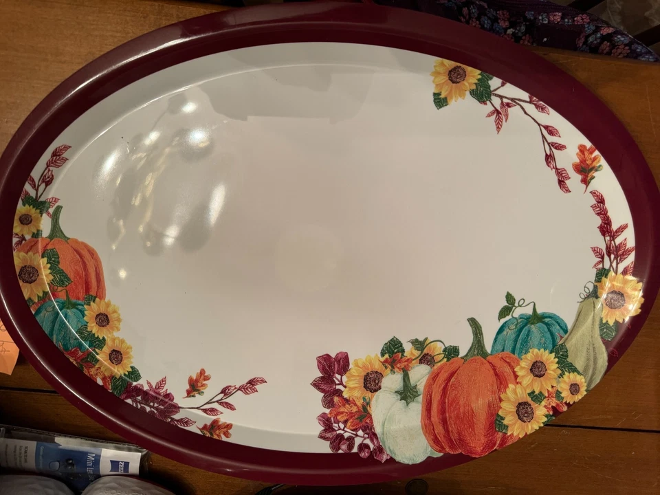 Oval Harvest Platter, serving tray 18.5 in. brand new with tags - Image 1 of 1