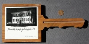 Springfield Illinois Mayor Nelson Howarth Abraham Lincoln Home Trivet Vintage ++ - Picture 1 of 1