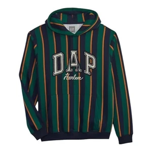 GAP x Dapper Dan DAP Logo Limited Edition Hoodie Sweater Green Men's 2XL XXL - Picture 1 of 4