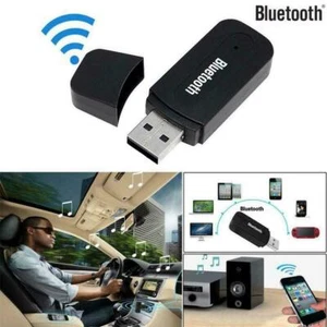3.5mm to USB Bluetooth-compatible Receiver AUX Audio Stereo Music Laptop Car - Picture 1 of 12
