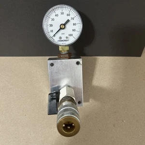 Ashcroft Pressure With Valve Made In Brazil 595-06 - Picture 1 of 7