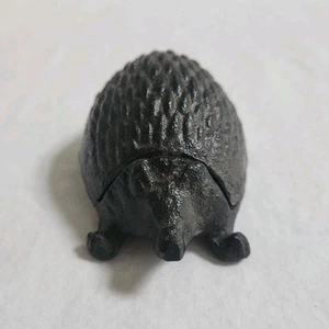 Cast Iron Hedge Hog Figurine Trinket Box Hide-A-Key Garden Hideaway - Picture 1 of 9