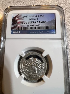 2012 S Silver Denali National Park Quarter NGC PF 70 Ultra Cameo - Image 1 of 2