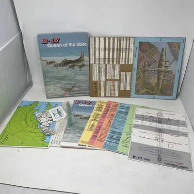 Vintage 1983 Avalon Hill B-17 Queen of the Skies Solo Board Game – Complete - Image 1 of 4