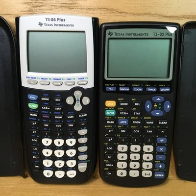 Texas Instruments TI-84 Plus & TI-83 Plus Graphing Calculator W/ Cover TESTED - Image 1 of 4