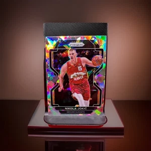2021-22 Panini Prizm Silver Cracked Ice Nikola Jokic #32 Denver Nuggets MVP - Picture 1 of 4