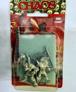 Warhammer Rogue Trader Realm of Chaos Warrior & Thug Rare pack 2 figures NM - Picture 1 of 4