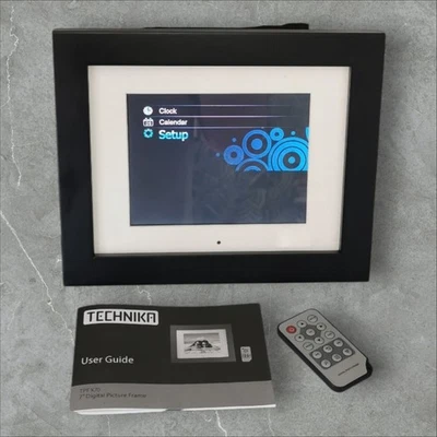 Technika TPF-X70 7" Digital Photo Frame with Remote – Glass Frame – Tested - Image 1 of 4