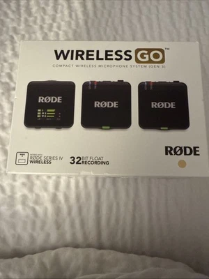 RODE Wireless GO (Gen 3) 2-Person Digital Wireless Microphone System - SEALED - Image 1 of 3