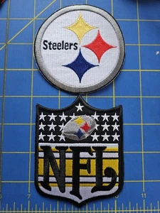 NEU Pittsburgh Steelers NFL Schild bestickt Bügelbild Patch Football 3"x4" - Bild 1 von 5
