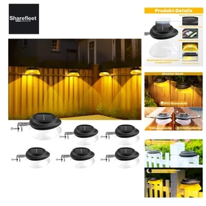 Lampade Solari per Esterno, Grondaie Luci Solari, 100LM Bianco Caldo Solare Giardino... - Foto 1 di 10