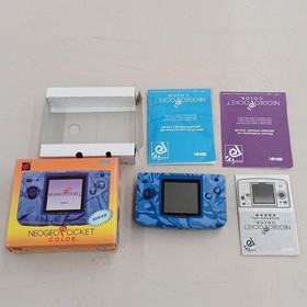 SNK NEOGEO POCKET Color Ocean Blue Handheld Game Console Japan NEOP-54016