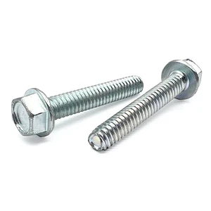 1/4"-20x5/8" Unslotted Hex Washer Head Thread Rolling Screws Zinc (Choose Qty) - Picture 1 of 6