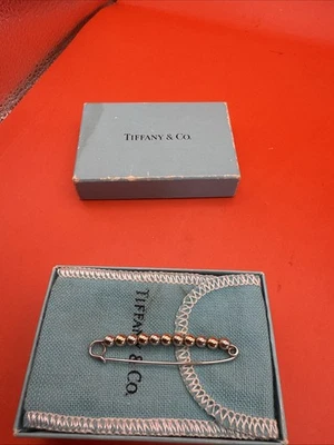 Broche vintage de bolas de ouro 14k e prata esterlina Tiffany & Co. - Imagem 1 de 4