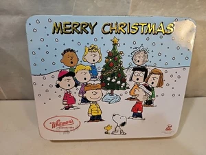Whitman's Chocolates Peanuts SNOOPY Pandilla Navidad VACÍA LATA RARA EDICIÓN LIMITADA - Imagen 1 de 7