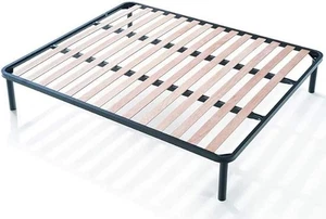 Rete matrimoniale con doghe in legno (come nuova) - Foto 1 di 1