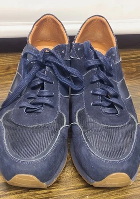 Tênis de camurça azul marinho tamanho 10 usado  - Imagem 1 de 4