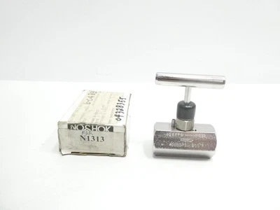 Noshok 403FFS Manual Npt Stainless Needle Valve 10000psi 1/4in - Image 1 of 4