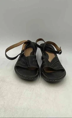 Sandalias Born para mujer marrón con tacón de cuña y correa al tobillo talla US 7M Foto 1 de 4