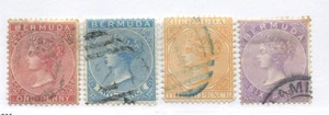 Bermuda QV 1865-74 various values to 6d used - Picture 1 of 1