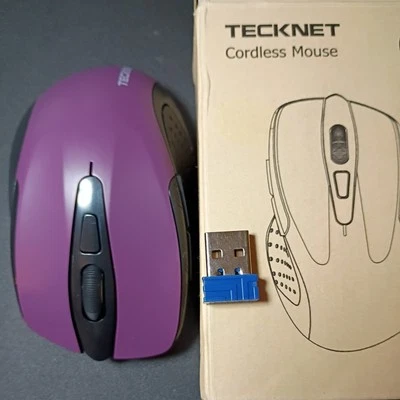 TECKNET Pro 2.4G Ergonomic Wireless Optical Mouse with USB Nano Receiver for - Image 1 of 4