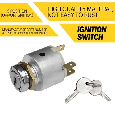 31973, 47SA 3-POSITION IGNITION SWITCH W/ BARREL & 2KEYS CLASSIC CAR FIT MINI UK - Image 1 of 4