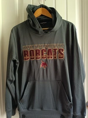 Texas State Embroidered Bobcats Pullover Hoodie Size Small CI Sport - Image 1 of 4
