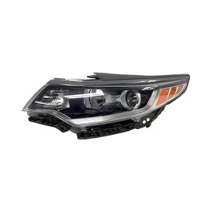 Headlight For 2016-2018 Kia Optima LX Korea Built Left Side Black Housing -CAPA - Picture 1 of 1