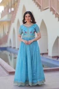 Indian Pakistani Dress Salwar Kameez Ready To Wear Suits Wedding Party Bollywood - Picture 1 of 22