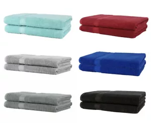2 x DUSCHHANDTUCH BADE-HANDTUCH 70 x 140 cm 100% BAUMWOLLE 500g/m² FROTTEE - Bild 1 von 5