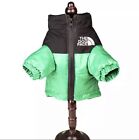 Dog Puffa Jacket Size: XS - Feather & Down Black & green dog Cat Pet Coat  Cloth