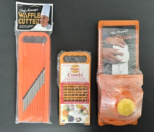 Borner Germany Orange V Slicer, Combi Grater, Chef Harvey's Waffle Cutter Set - Picture 1 of 17